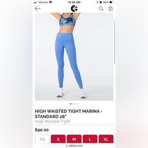 Ethika Women’s High Waist Tight, S